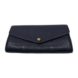 Louis Vuitton 2016 Empreinte Leather Sarah Wallet Navy