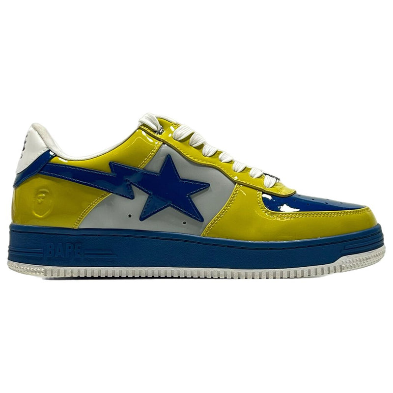 BAPE Sta Patent Leather Blue/Yellow Sz. 12