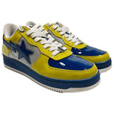 BAPE Sta Patent Leather Blue/Yellow Sz. 12