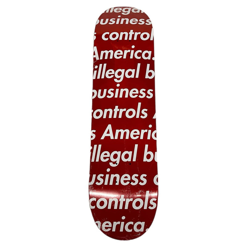 Supreme Illegal Business Skate Deck Red