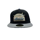 New Era Corduroy Houston Astros Fitted Black/Blue/Gold Sz. 7 1/8