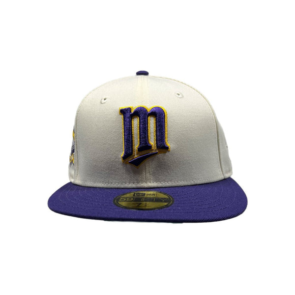 New Era Minnesota Twins Metronome Fitted White/Purple Sz. 7 1/4