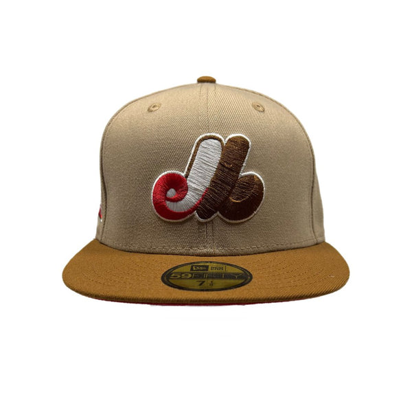 New Era Montreal Expos Olympus Stadium Patch Tan/Brown Sz. 7 1/8