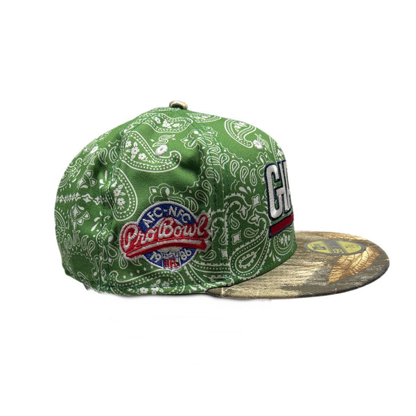 New Era Giants Paisley Camo Fitted Green Sz. 7 1/4