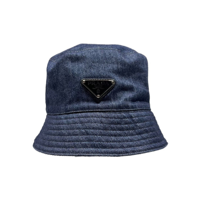 Prada Denim Bucket Hat Blue Sz. L