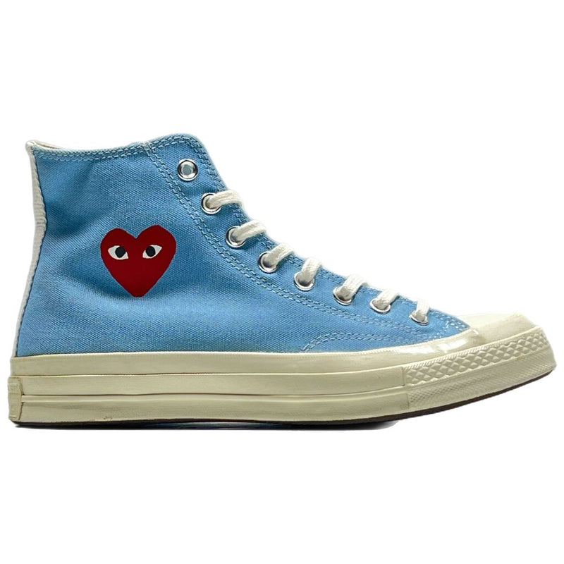 CDG Play x Converse Chuck Taylor High Sky Blue Sz. 8