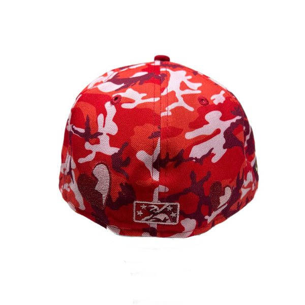 New Era Bisons Fitted Red Camo Sz. 7 1/4