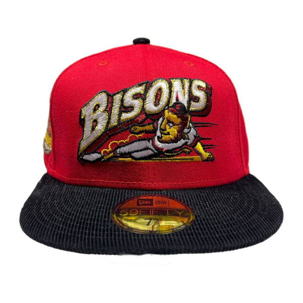 New Era Bisons Fitted Red/Black Sz. 7 1/4