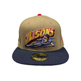 New Era Bisons Fitted Tan/Navy Sz. 7 1/4