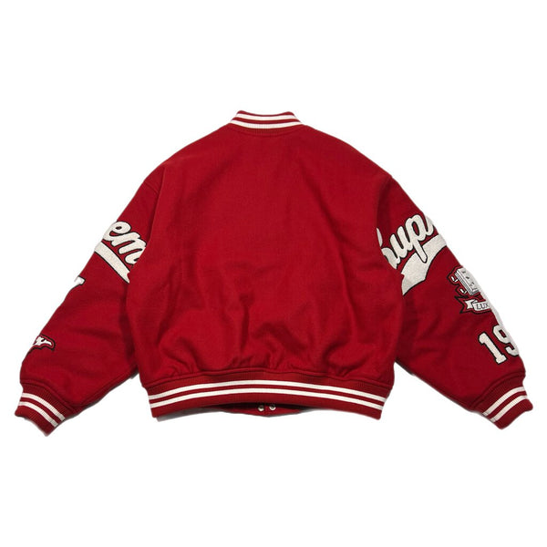 Supreme Veritas Varsity Jacket Red Sz. L