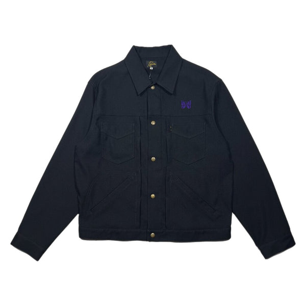 Needles Button Up Jacket Black Sz. M