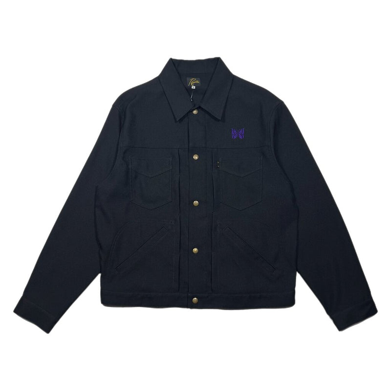 Needles Button Up Jacket Black Sz. M