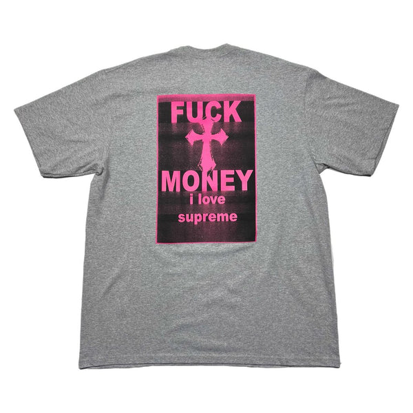 Supreme Fuck Money Tee Grey Sz. XL