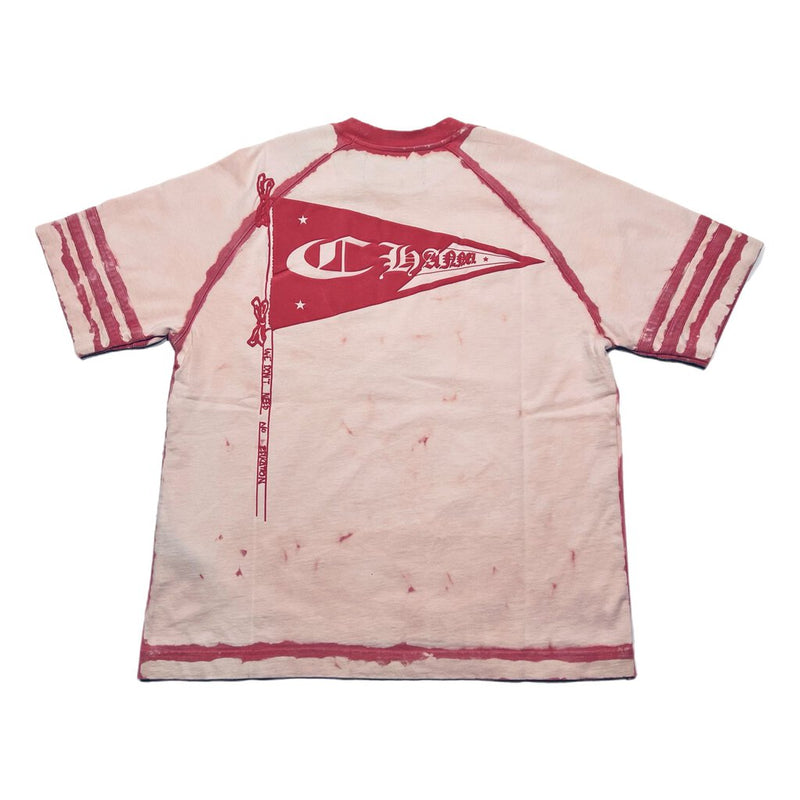 PDF Double Stripe Tee Pink Sz. S