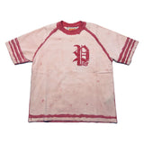 PDF Double Stripe Tee Pink Sz. S