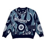 Neighborhood x x BAPE Relaxed Fit Knitted Pullover Grey Sz. XXL