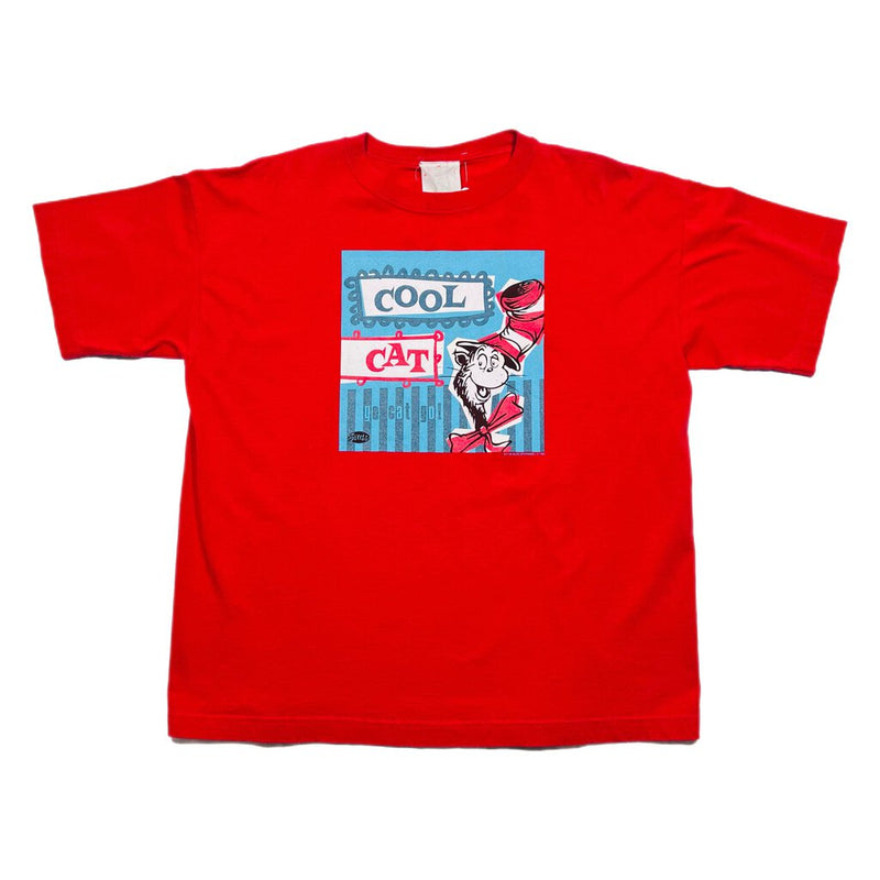 1995 Dr.Suess Cat In The Hat Tee Red Sz. L