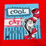 1995 Dr.Suess Cat In The Hat Tee Red Sz. L