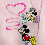 Vintage Pink Mickey & Minnie Shirt Sz.L