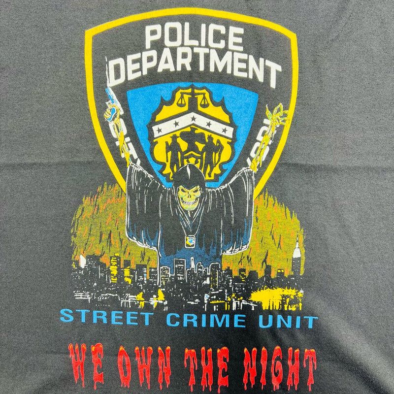 Vintage Skull Police Dept. Tee Sz.XL