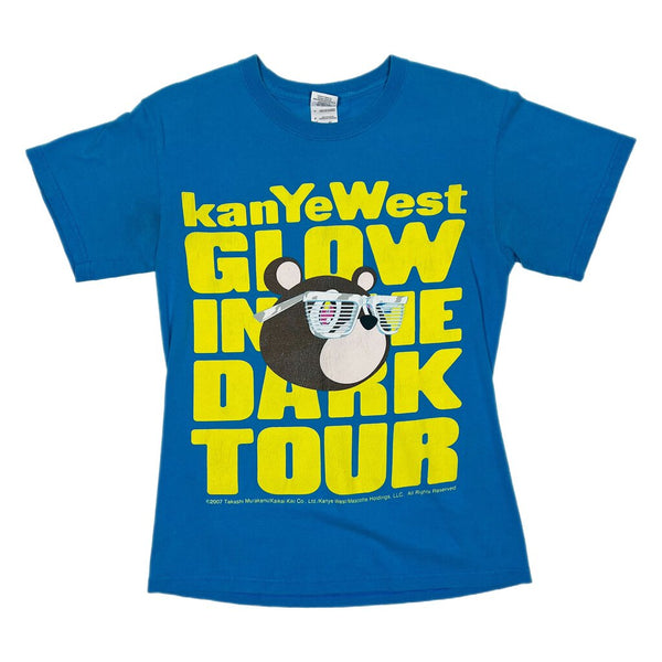 2007 Kanye West Glow In The Dark Tour Tee Blue Sz. S