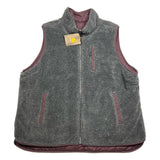 Vintage Carhartt Reversible Sherpa Vest Grey Sz. XXL