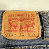 Vintage Y2K Levi's 514 Straight Cut Jeans Blue Sz. 27