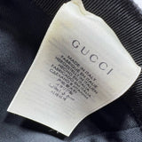 Gucci Monogram Leather Patch Hat Black