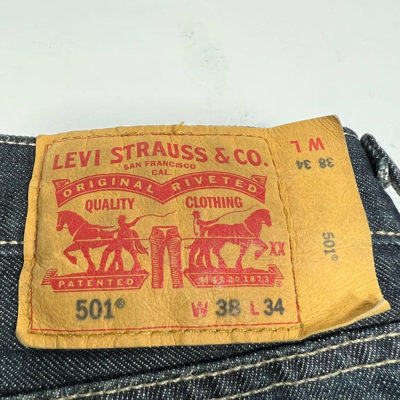 Vintage Y2K Levi's 501 Denim Indigo Sz. 38 x 34