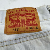 Vintage Y2K Levi's 511 Light Blue Wash Sz. 36 x 32