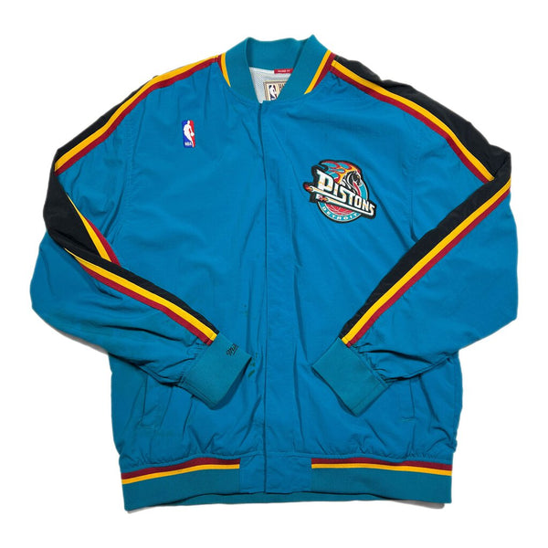 Vintage Mitchell & Ness Detroit Pistons Track Jacket Blue Sz. XL