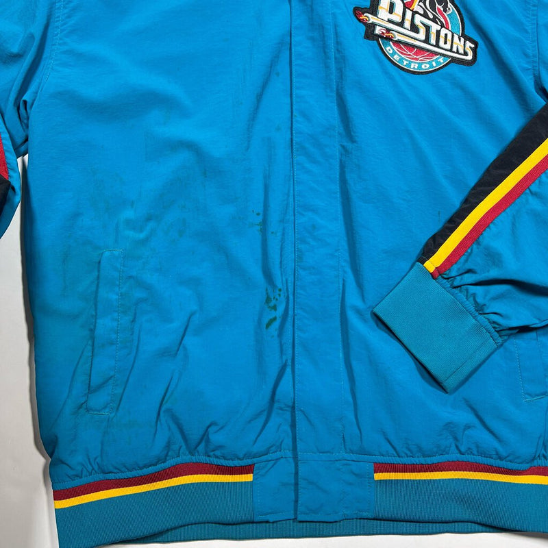 Vintage Mitchell & Ness Detroit Pistons Track Jacket Blue Sz. XL