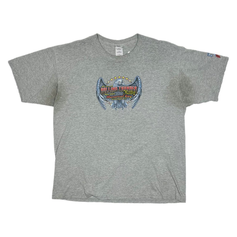 2005 Rolling Thunder 18th Anniversary Tee Grey Sz. XL