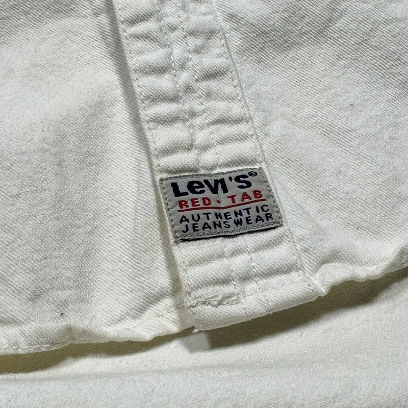 Vintage Levi's Button Up Shirt White Sz. L