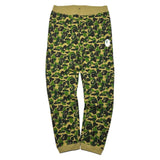 BAPE ABC Camo Crystal Apehead Sweatpants Green Sz. XL