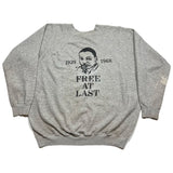 Vintage Free At Last MLK Crewneck Grey Sz. XL