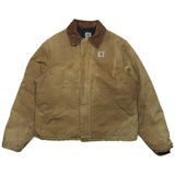 Vintage Carhartt Zip Up Down Jacket Tan Sz. M