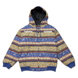 Pleasures Paisley Heavy Hoodie Blue/Red Sz. M